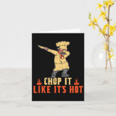 父の日のBBQ 楽しく焼こう カード (黄色い花)