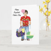 父の日のExpectantの父 カード (黄色い花)