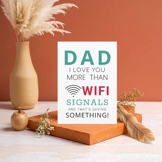 父の日のWIFIカード　お父さんへ カード