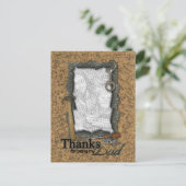 父の日はあなたの写真用具を加えます ポストカード (スタンド正面)