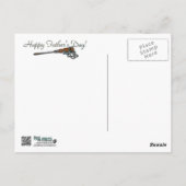 父の日はあなたの写真用具を加えます ポストカード (裏面)