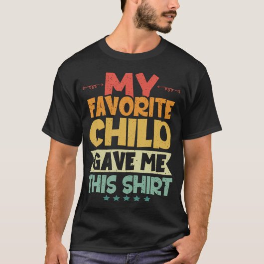 父の日はこの子からギフト Tシャツ (正面)