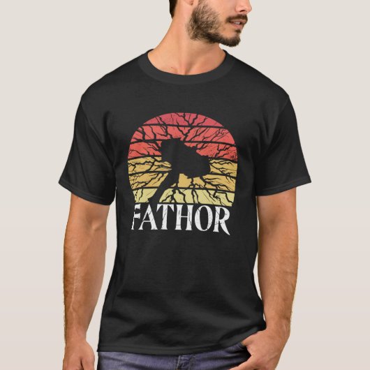父の日は伝説的なファトール男性へ Tシャツ (正面)