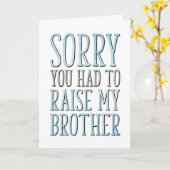 父の日は兄を育てなくてごめんね カード (黄色い花)