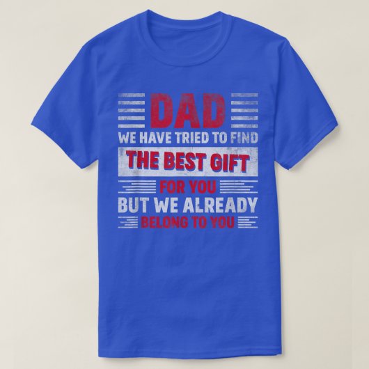 父の日は娘の息子の妻からダのためのパパ Tシャツ (デザイン正面)