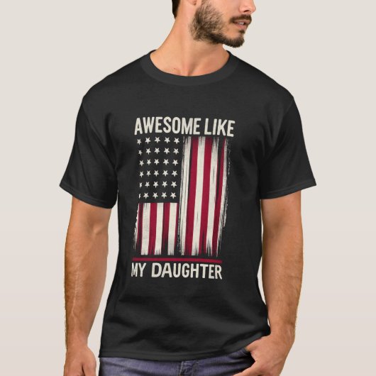 父の日は私素晴らしの娘のように米国の船 Tシャツ (正面)