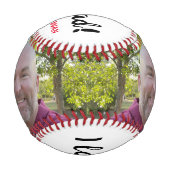 父の日またはパパ誕生日カスタム写真野球 野球ボール (正面)