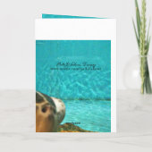 父の日までに泳ぐウミガメ カード (裏面)