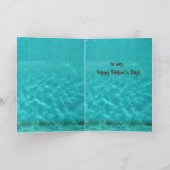 父の日までに泳ぐウミガメ カード (内部)