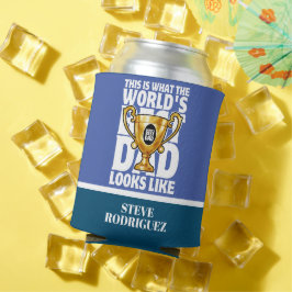 父の日ま最高のたは誕生日のための世界のパパギフト 缶クーラー