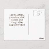 父の日よ主よ賛美あなた数6 24-26聖書 ポストカード (裏面)