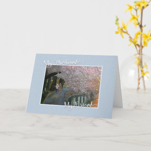 父の日わが夫、友人 カード (黄色い花)