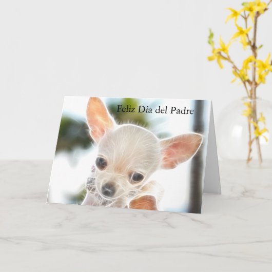 父の日をカードでスペインの表示 カード (黄色い花)