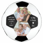 父の日をパパとして2パーソナライズされた写真 サッカーボール (正面)