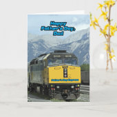 父の日をパパカー表現ドにトレーニング カード (黄色い花)