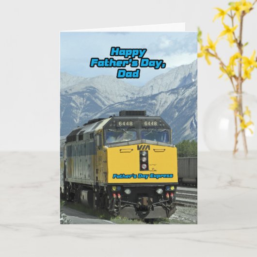 父の日をパパカー表現ドにトレーニング カード (黄色い花)