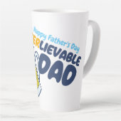 父の日をパーソナライズ |無効なパパ カフェラテマグ (右アングル)