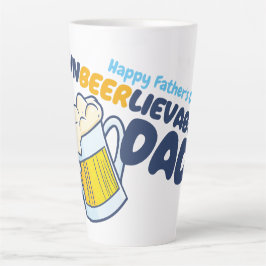 父の日をパーソナライズ |無効なパパ カフェラテマグ