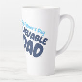 父の日をパーソナライズ |無効なパパ カフェラテマグ (右)