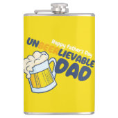 父の日をパーソナライズ |無効なパパ フラスク (正面)