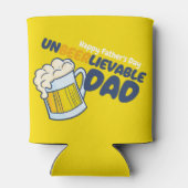 父の日をパーソナライズ |無効なパパ 缶クーラー (裏面)
