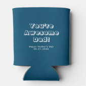 「父の日を喜ぶ」「あなたの素晴らしパパ」タイポグラフィ 缶クーラー (裏面)