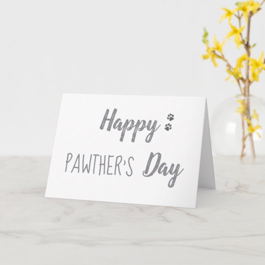 父の日を愛する幸せな歩き方 カード (黄色い花)