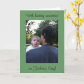 父の日を愛する思い出PHOTO カード (黄色い花)