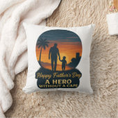 父の日を楽しむ – 岬のない英雄 クッション (ブランケット)