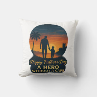 父の日を楽しむ – 岬のない英雄 クッション