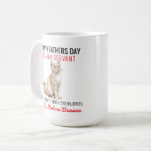父の日を楽しむ – Cat おもしろい Human コーヒーマグカップ (正面左)