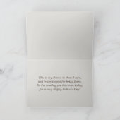 父の日を照らす（フォトフレーム） カード (内部)