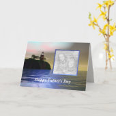 父の日を照らす（フォトフレーム） カード (黄色い花)