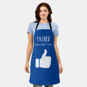 父の日を父おもしろいにする エプロン (着用した状態)