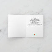 父の日を父のメッセージとしてカスタムする シーズンカード (内部)