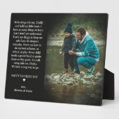 父の日を祝う |かわいい詩のフォトプラーク フォトプラーク (側面)