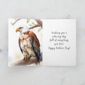 父の日を祝う | イーグルソアリングオーバーキャニオン カード (内部)