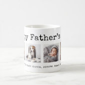 父の日を祝う |タイプライターのフォトグリッド文字 コーヒーマグカップ (中央)