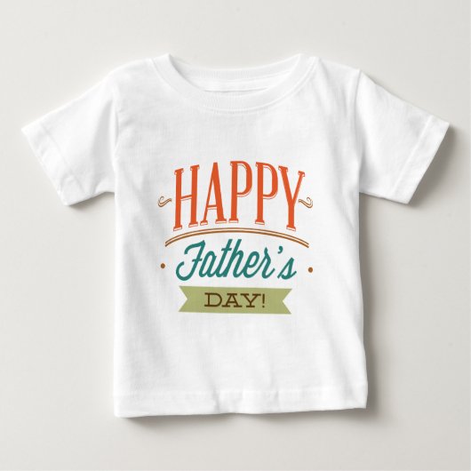 父の日を祝う ベビーTシャツ (正面)