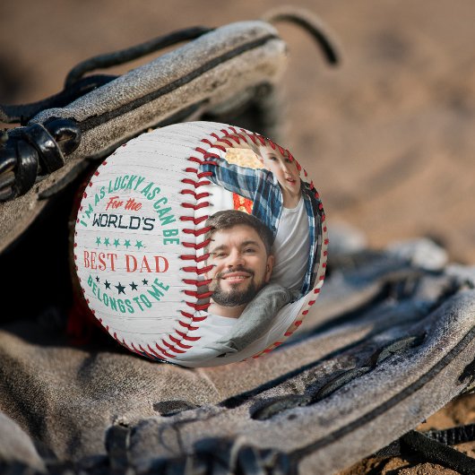 父の日を祝う |家族パーソナライズされたの写真 野球ボール