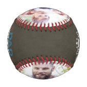 父の日を祝う |家族パーソナライズされたの写真 野球ボール (裏面)