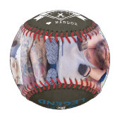 父の日を祝う |家族パーソナライズされたの写真 野球ボール (正面)