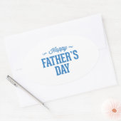 父の日を祝う 楕円形シール (封筒)