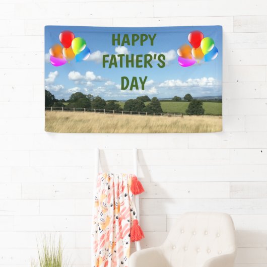 父の日を祝う 横断幕 (インサイチュ)
