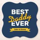 父の日を祝う | 紙パーソナライズされたコースター ペーパーコースター (正面)