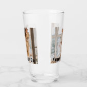 父の日を祝う | 2枚の写真 |カスタム文字プリント タンブラーグラス (左)