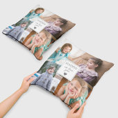 父の日を聞く私たちはあなたを愛するパパ4 Photo Collage クッション