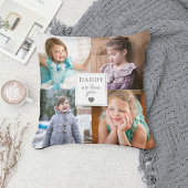 父の日を聞く私たちはあなたを愛するパパ4 Photo Collage クッション