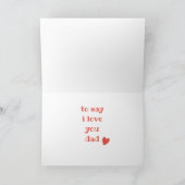 父の日を見つけおもしろいる最も生意気なカード シーズンカード (内部)