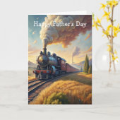 父の日を訓練する カード (黄色い花)